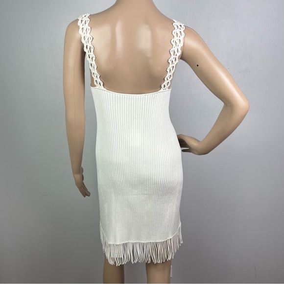 NEW PROENZA SCHOULER WHITE RIBBED MINI DRESS - Picture 8 of 12